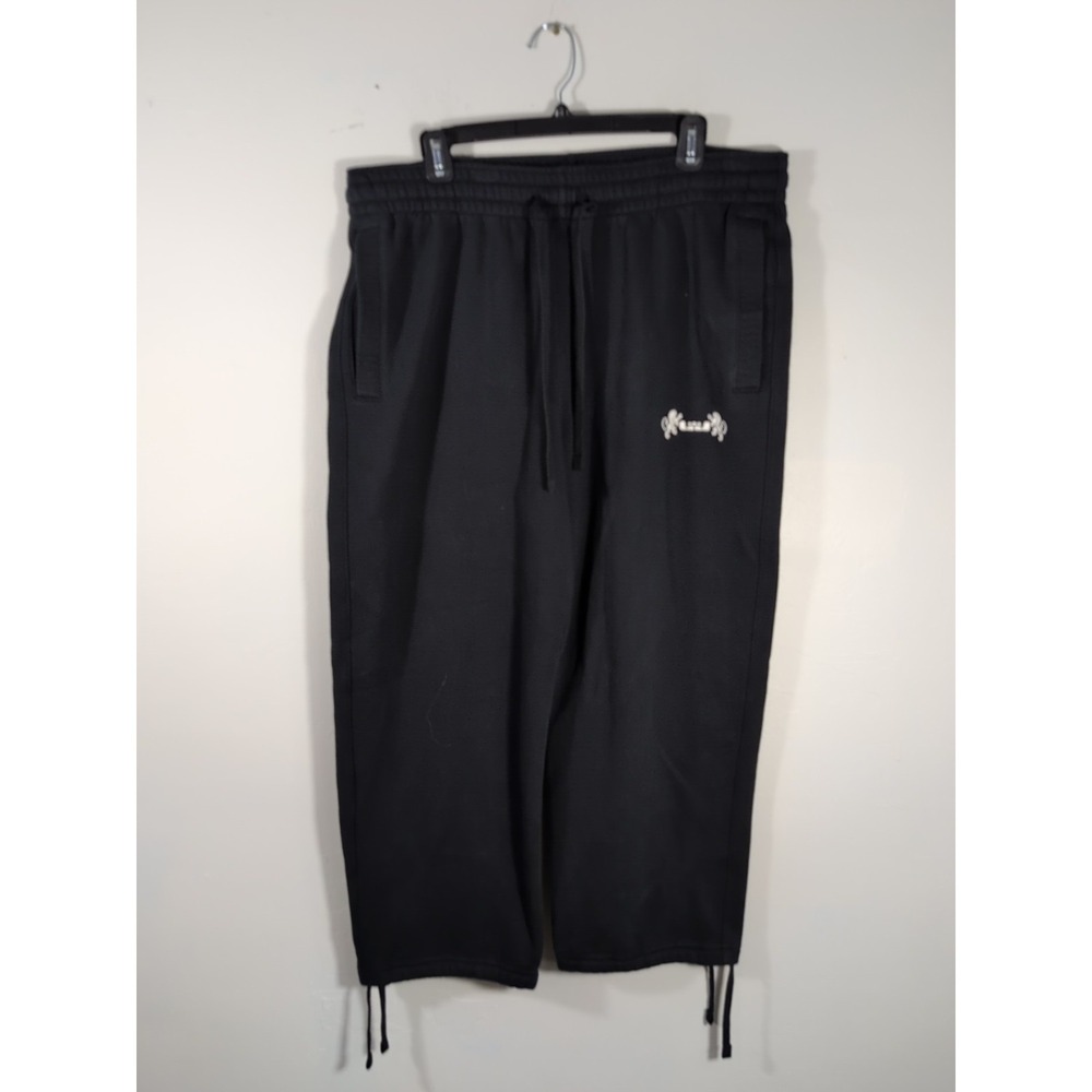 Nike LeBron James Open Hem Black Fleece Pants Sweatpants Men's XL
